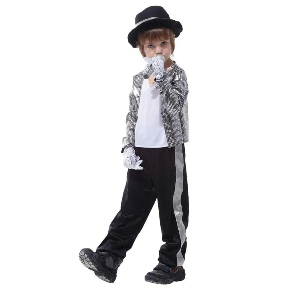 Kid Michael Jackson Thriller Fancy Cosplay Costume Halloween Partywear - Pajamasbuy