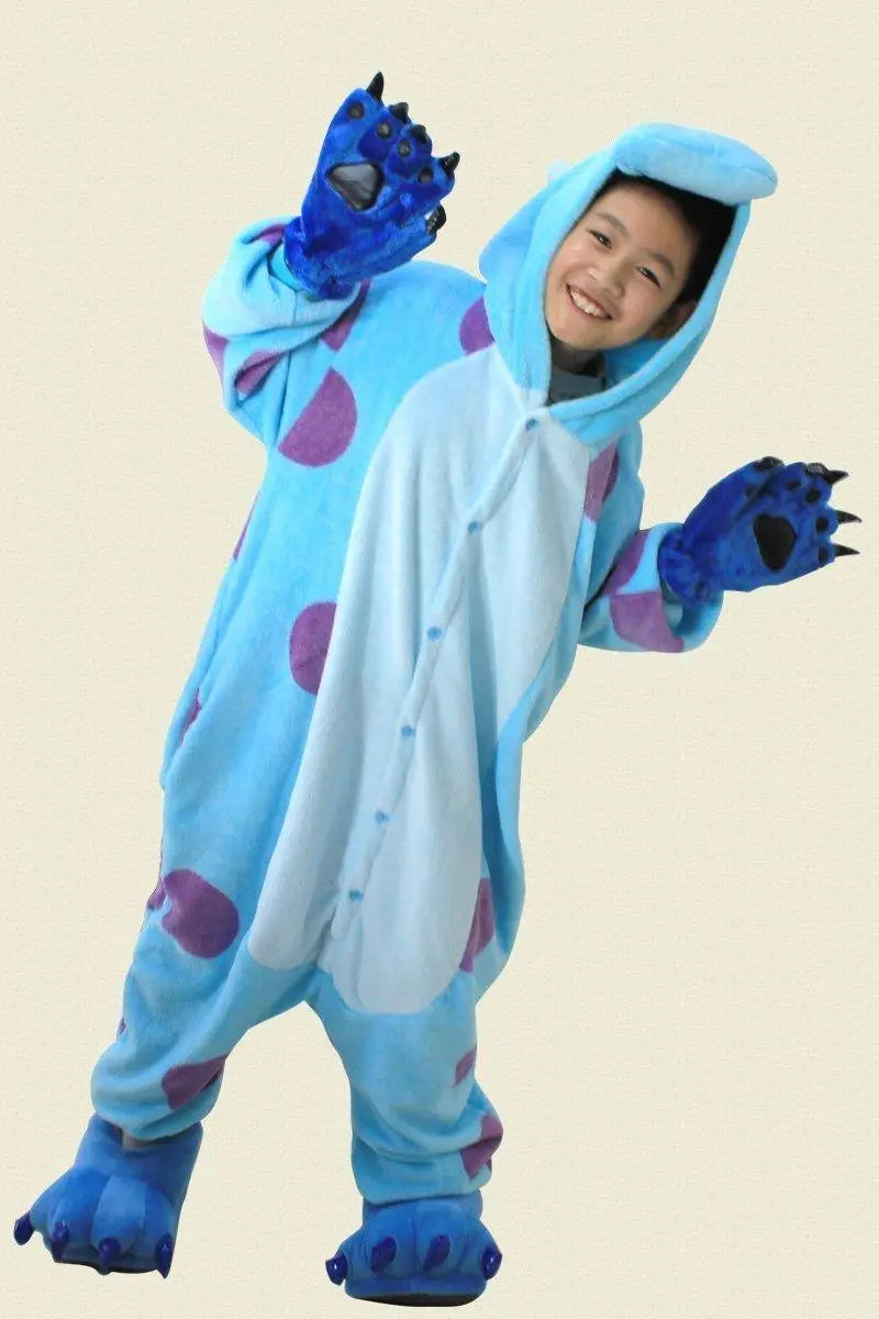 Kid Sully Monster Inc Onesie Animal Pajamas Kigurumi Costume - Pajamasbuy