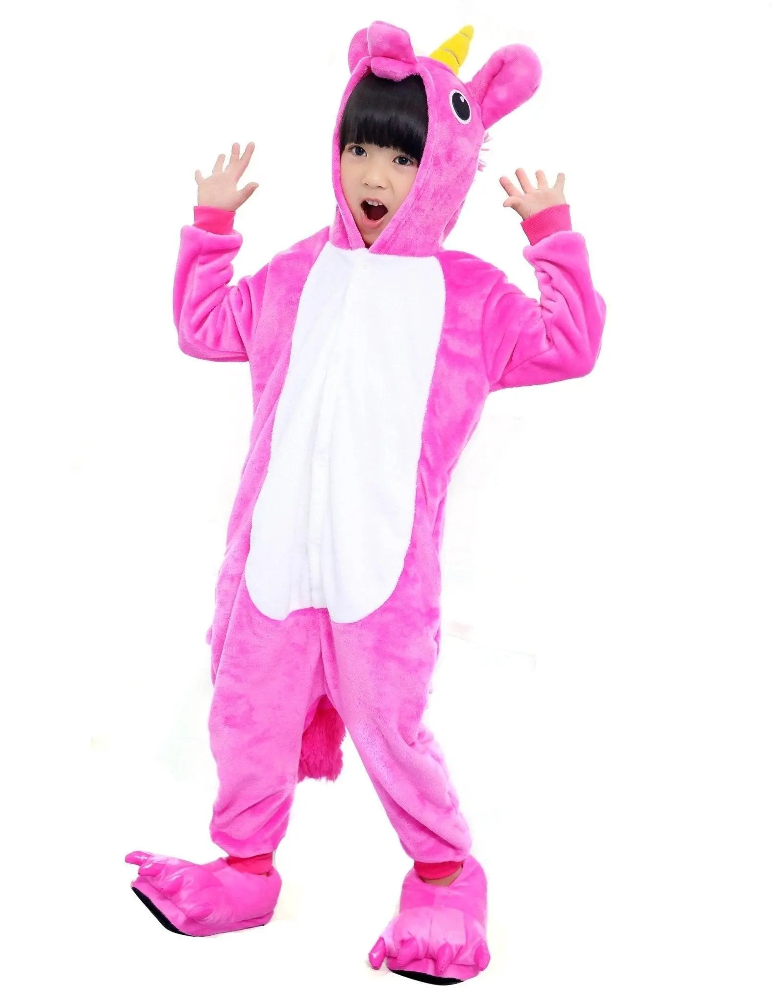 Kid Unicorn Pegasus Onesie Pajamas Kigurumi Hoodie Sleepwear - Pajamasbuy