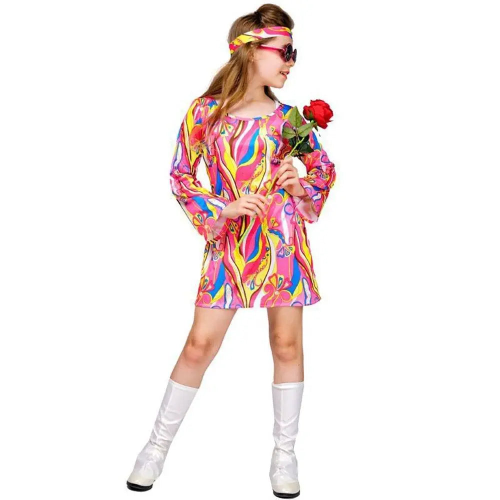 Kids Hip Hop Rock Hippie 80s Costumes Cosplay Halloween Outfit - Pajamasbuy