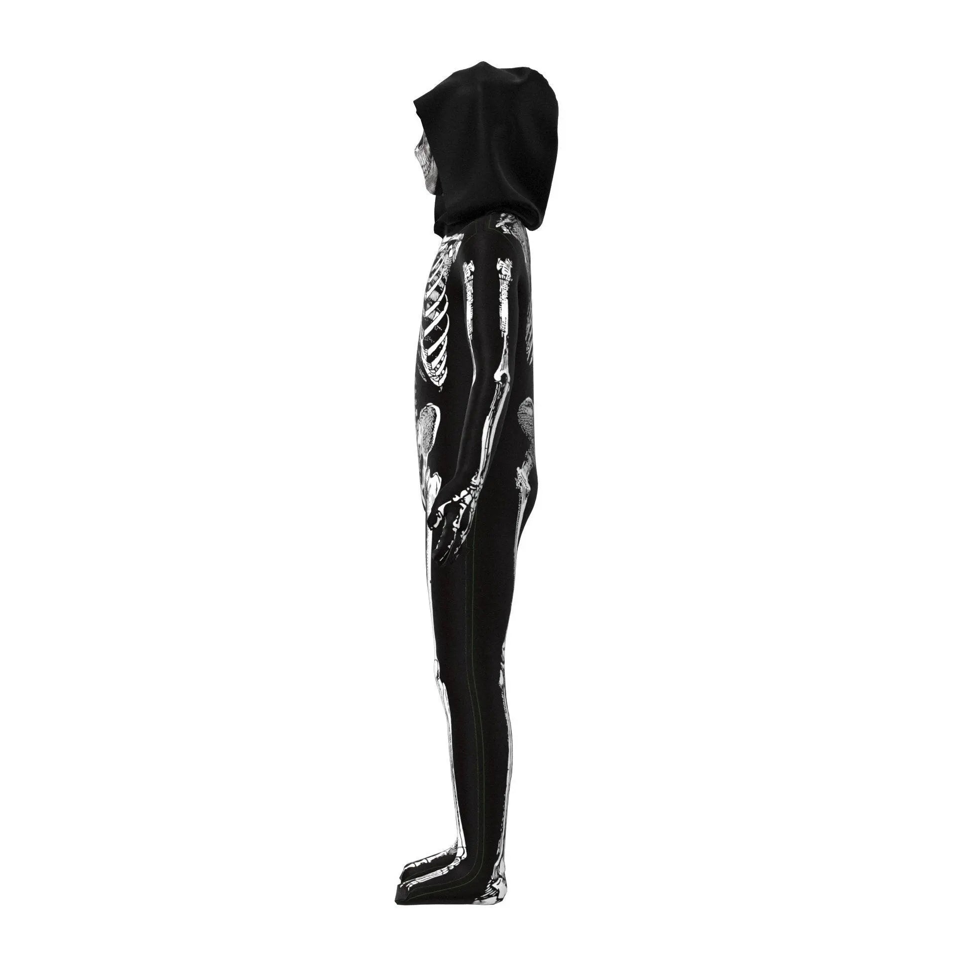 Kids Horror Skull Zentai Jumpsuit Halloween Carnival Cosplay Costumes - Pajamasbuy