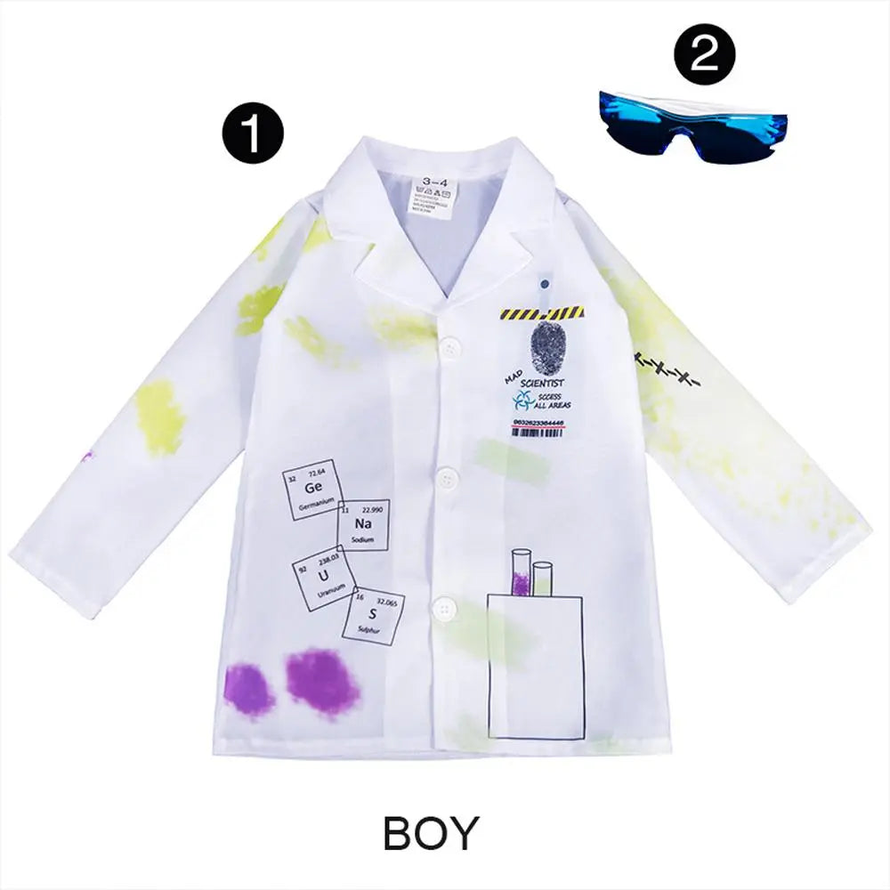 Kids Mad Scientist Costume Halloween Cosplay Outfits - Pajamasbuy