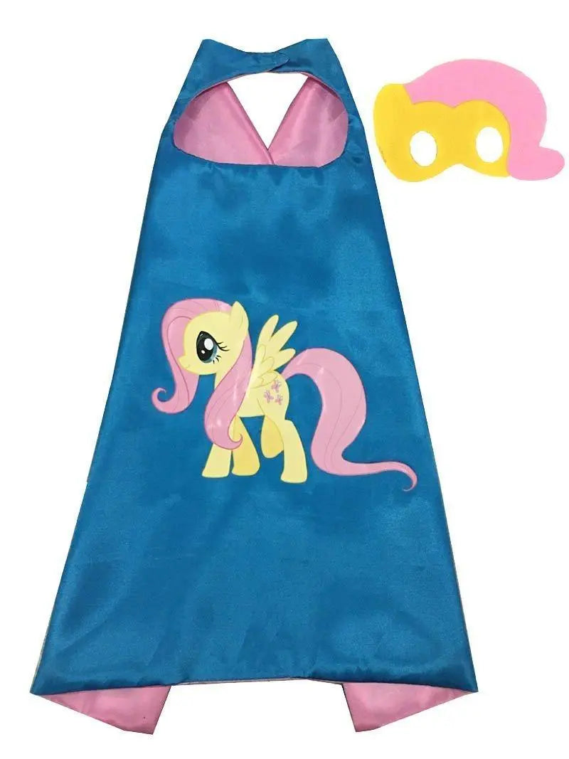 Kids My Little Pony Cape Mask Set Costume Cloak - Pajamasbuy