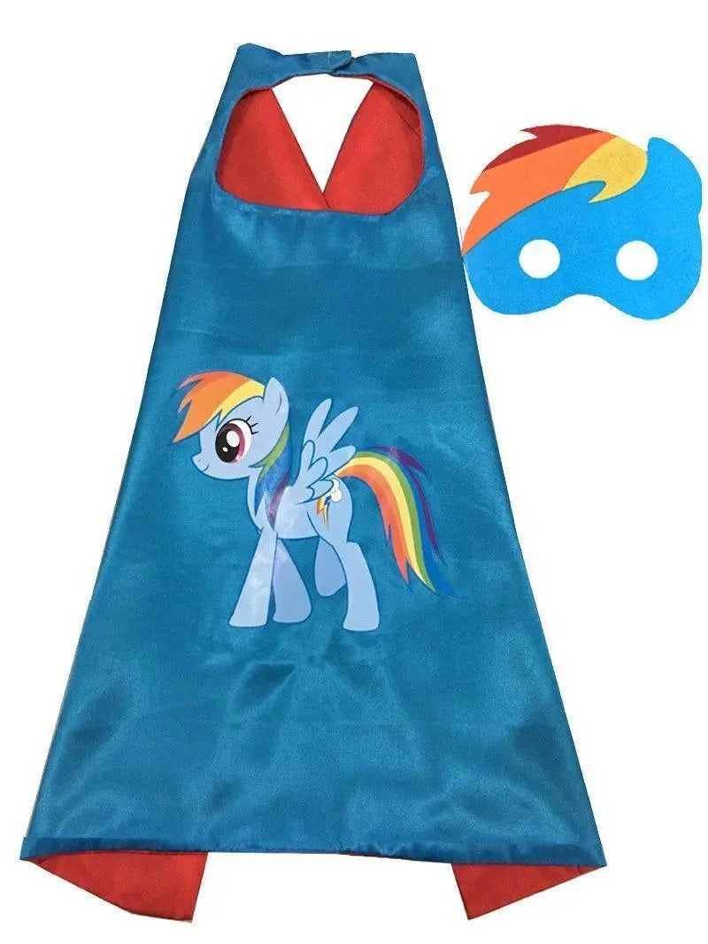 Kids My Little Pony Cape Mask Set Costume Cloak - Pajamasbuy