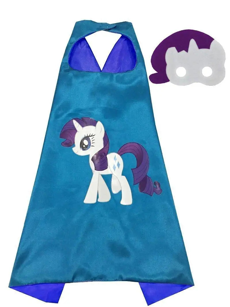 Kids My Little Pony Cape Mask Set Costume Cloak - Pajamasbuy