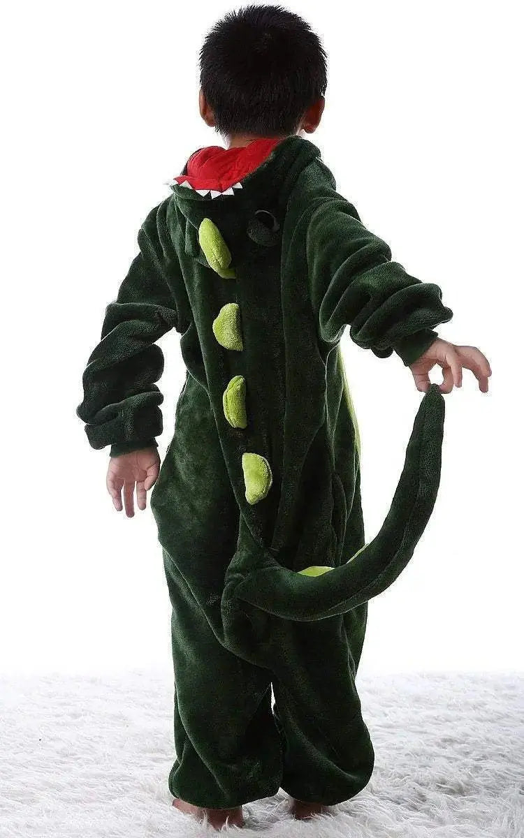 Kids Onesies Hoodie Dinosaur Animal Pajamas Kigurumi Costume - Pajamasbuy