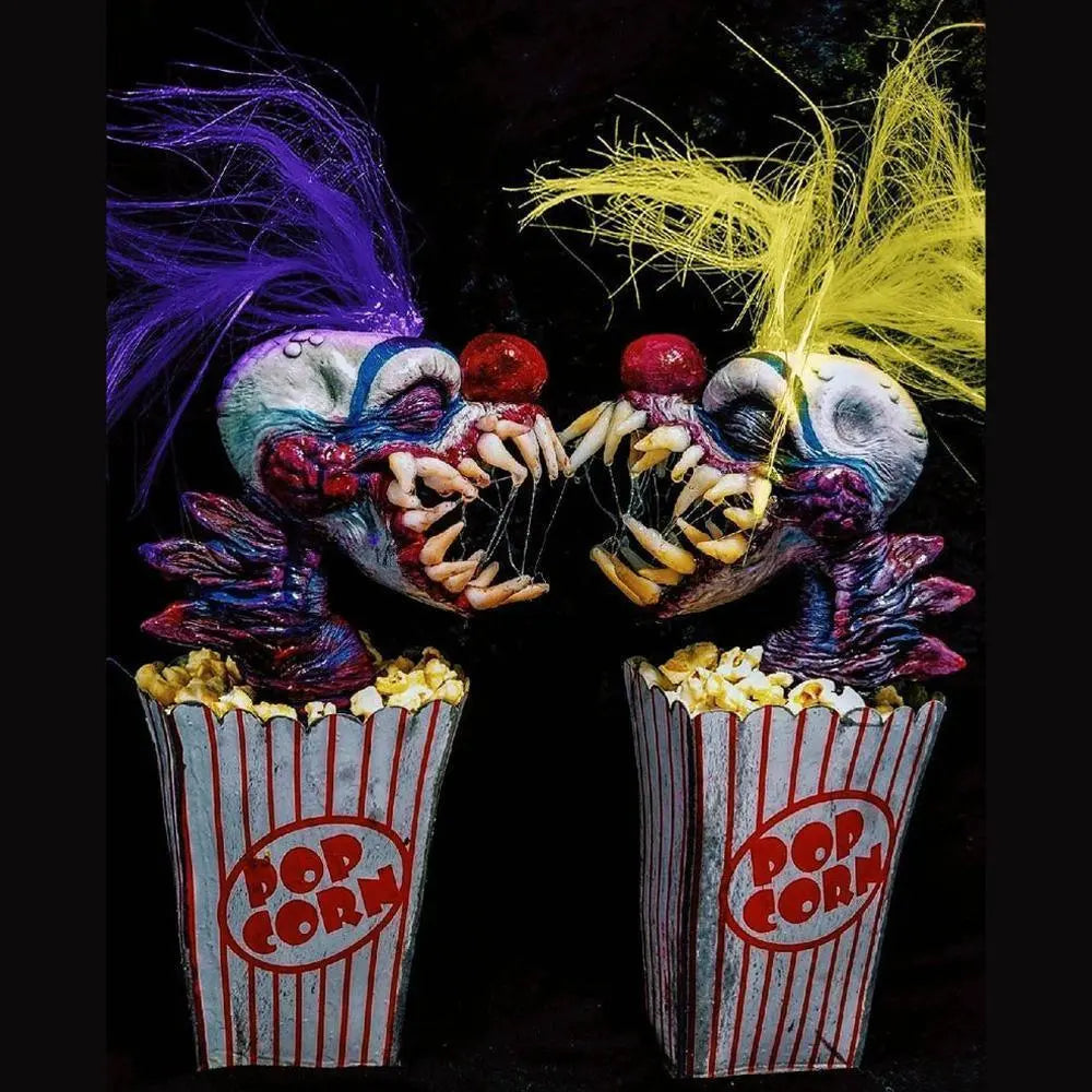 Killer Klowns from Outer Space Halloween Popcorn Killer Klowns Sculpture Painting - Pajamasbuy