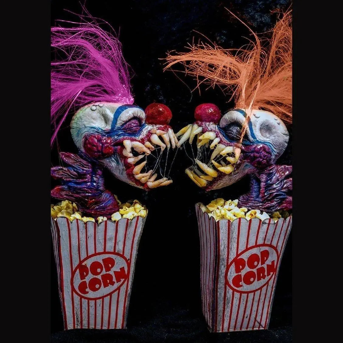 Killer Klowns from Outer Space Halloween Popcorn Killer Klowns Sculpture Painting - Pajamasbuy