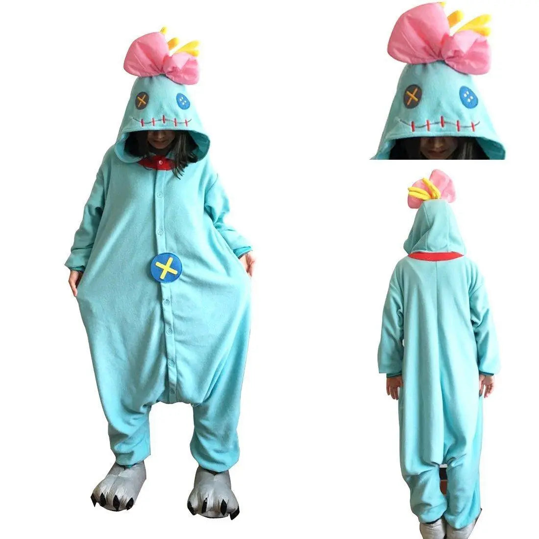 Lilo Stitch the Doll Scrump Kigurumi Onesies Pajamas cosplay costume Party Halloween - Pajamasbuy