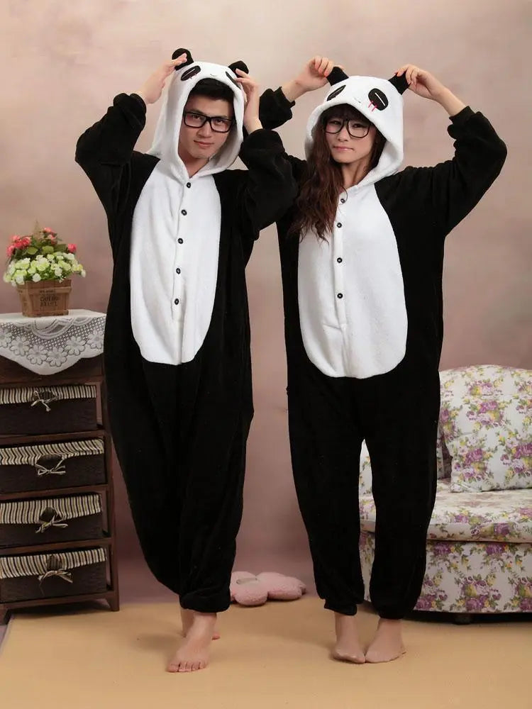 Panda Onesies Hoodie Pajamas Animal Costume Kigurumi - Pajamasbuy