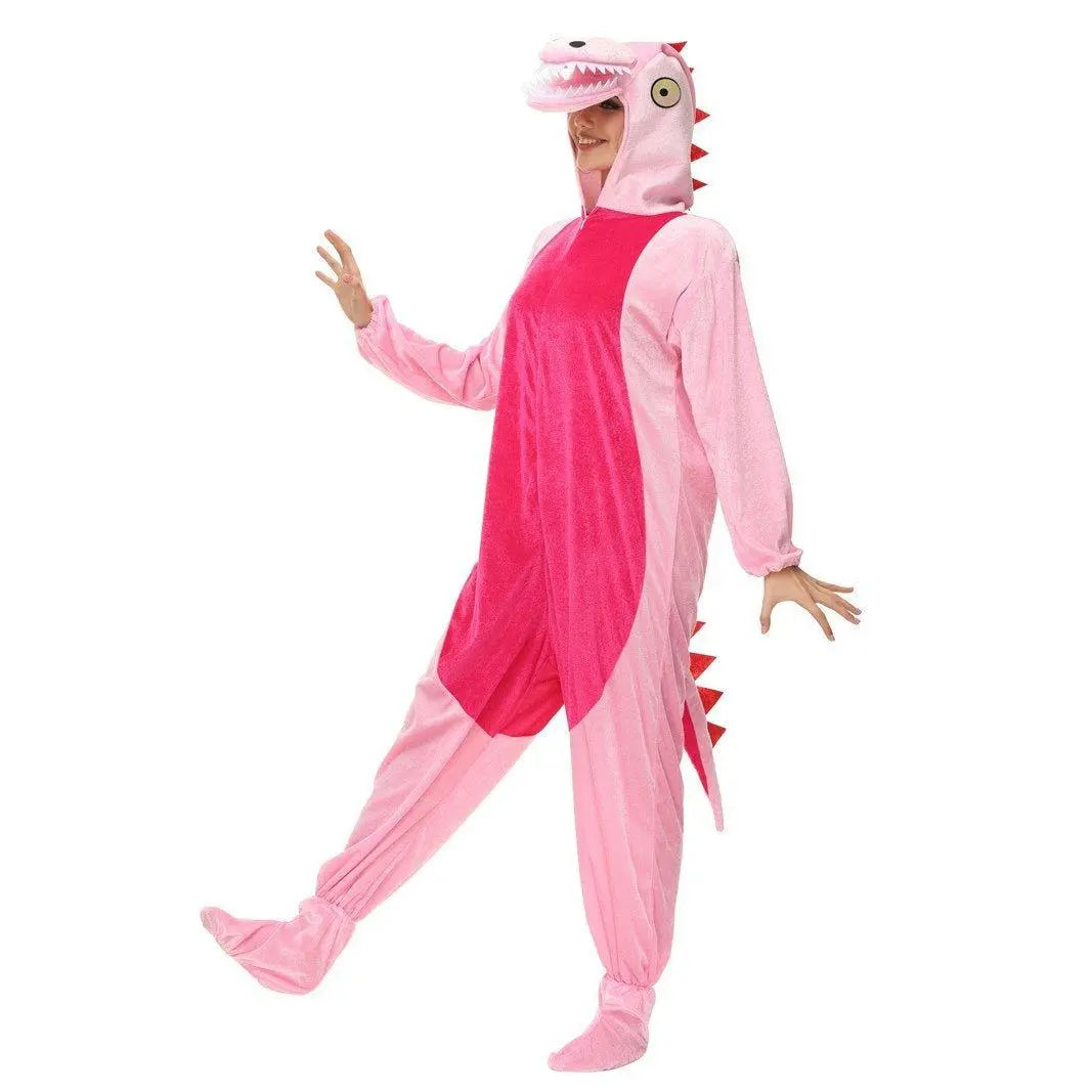 Pink Dinosaur momo Animal kigurumi onesies Costume - Pajamasbuy