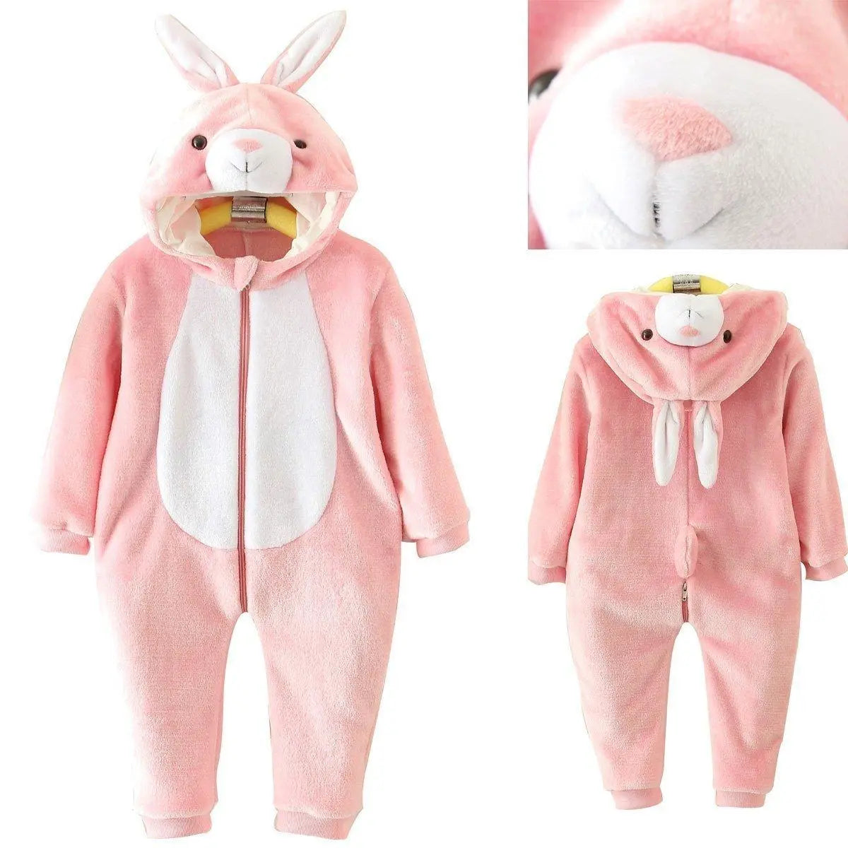 Pink Rabbit Baby Infant Toddler Animal onesies Easter Costumes - Pajamasbuy