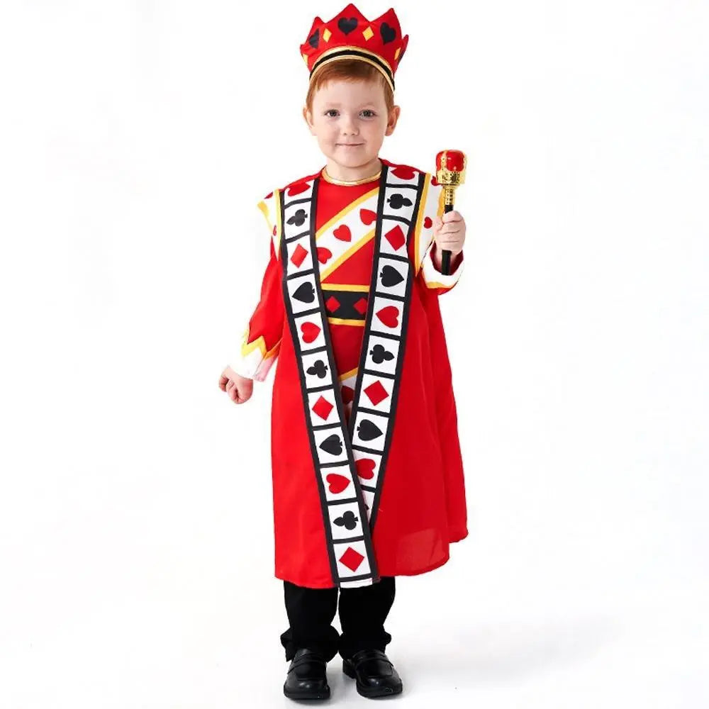 Poker Kingdom Red King Children Halloween carnival costume for kids - Pajamasbuy