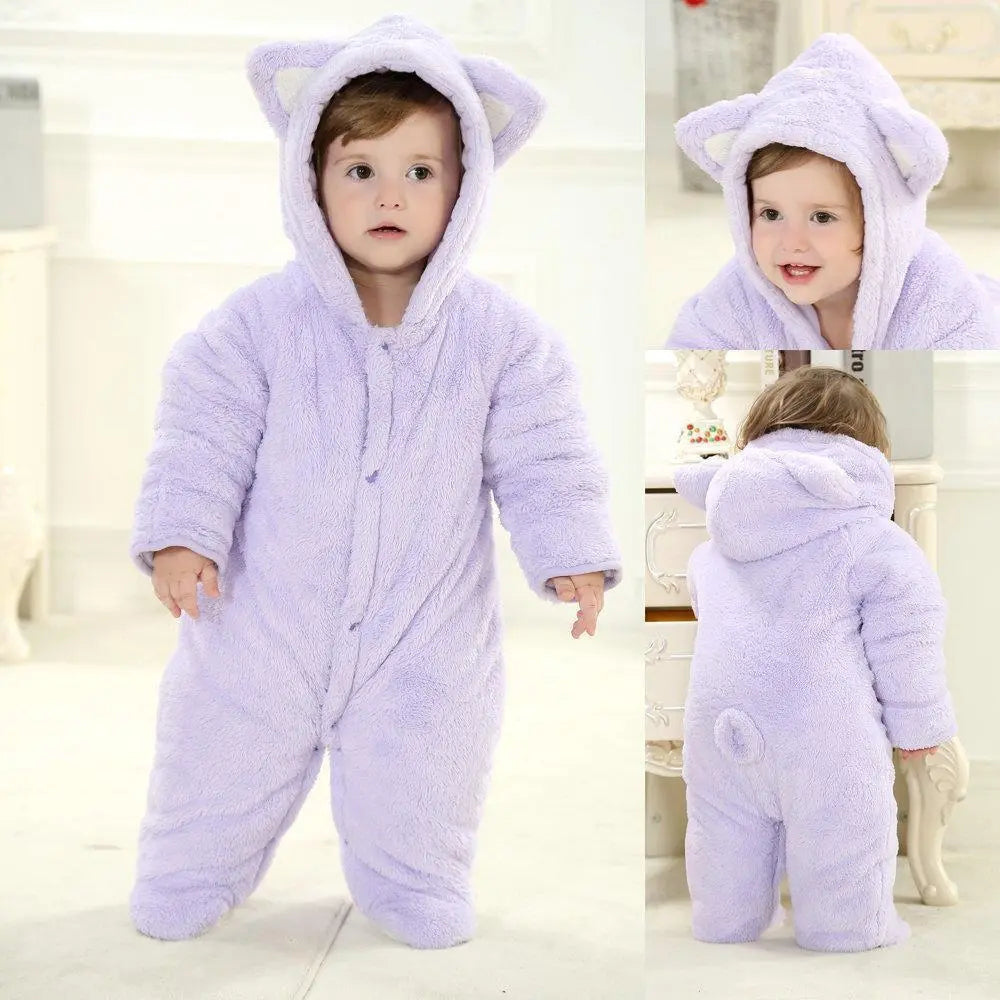 Purple Cat Cute Baby Infant Toddler Animal Onesie Costume - Pajamasbuy