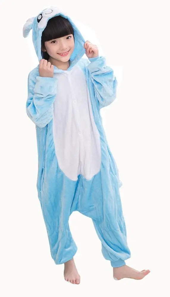 Rabbit Hooded Kigurumi Onesies Pajamas Easter Costume For Kids - Pajamasbuy