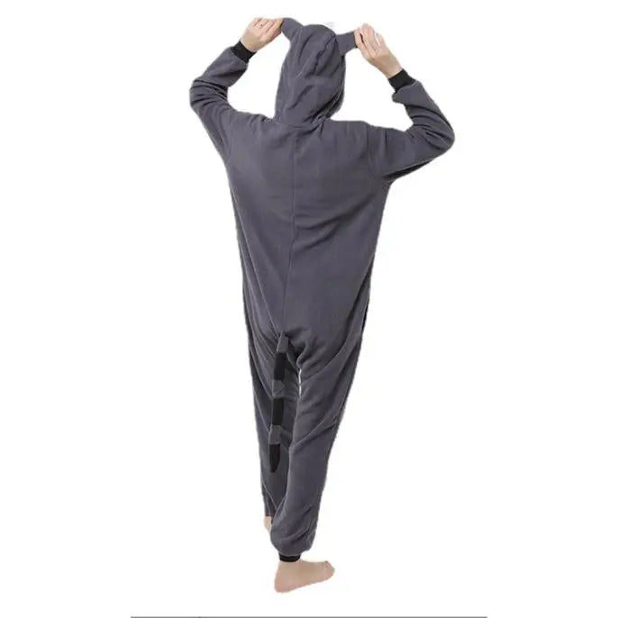 Raccoon Kigurumi Onesies animal pajamas Costume For Adult| PajmasBuy