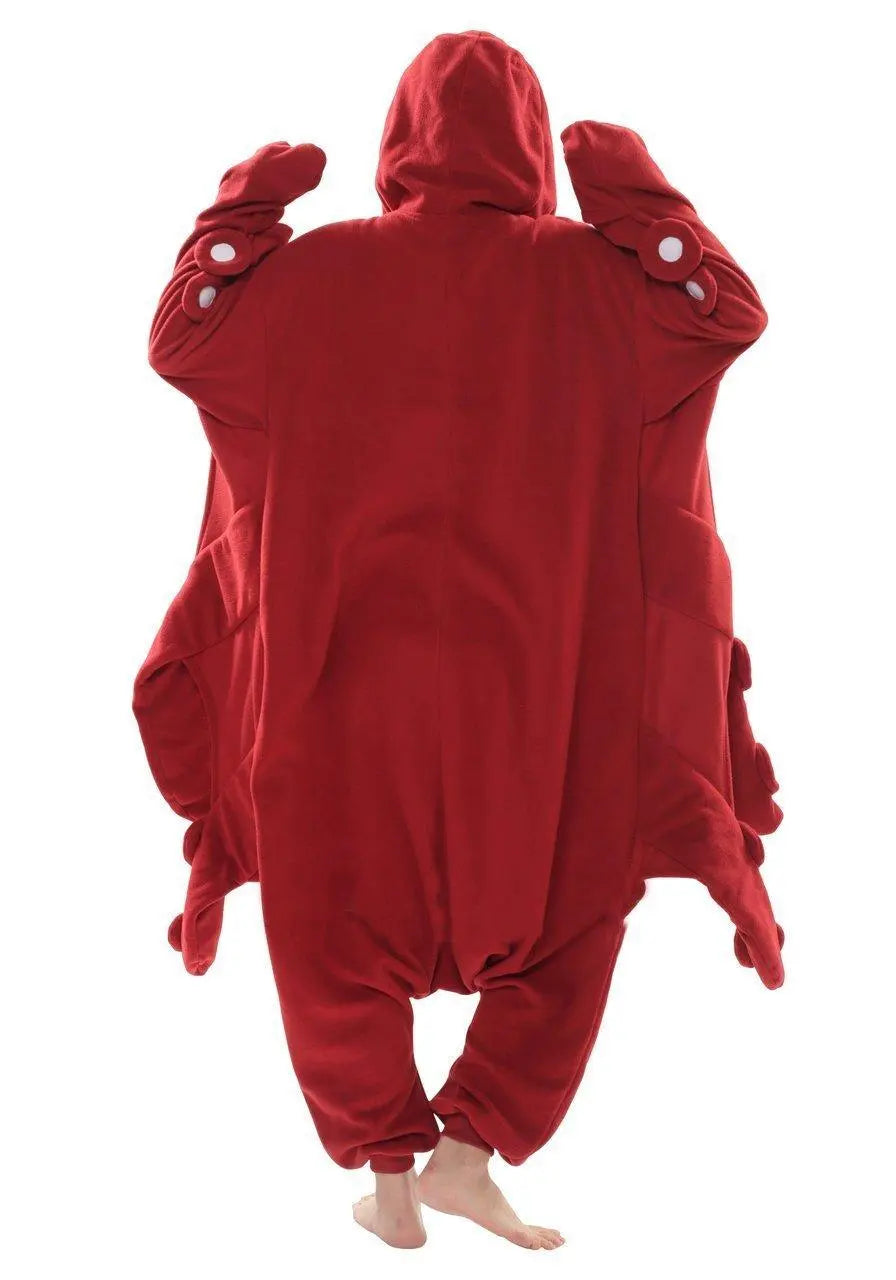 Red Octopus Animal Kigurumi Onesies Pajamas Costume - Pajamasbuy