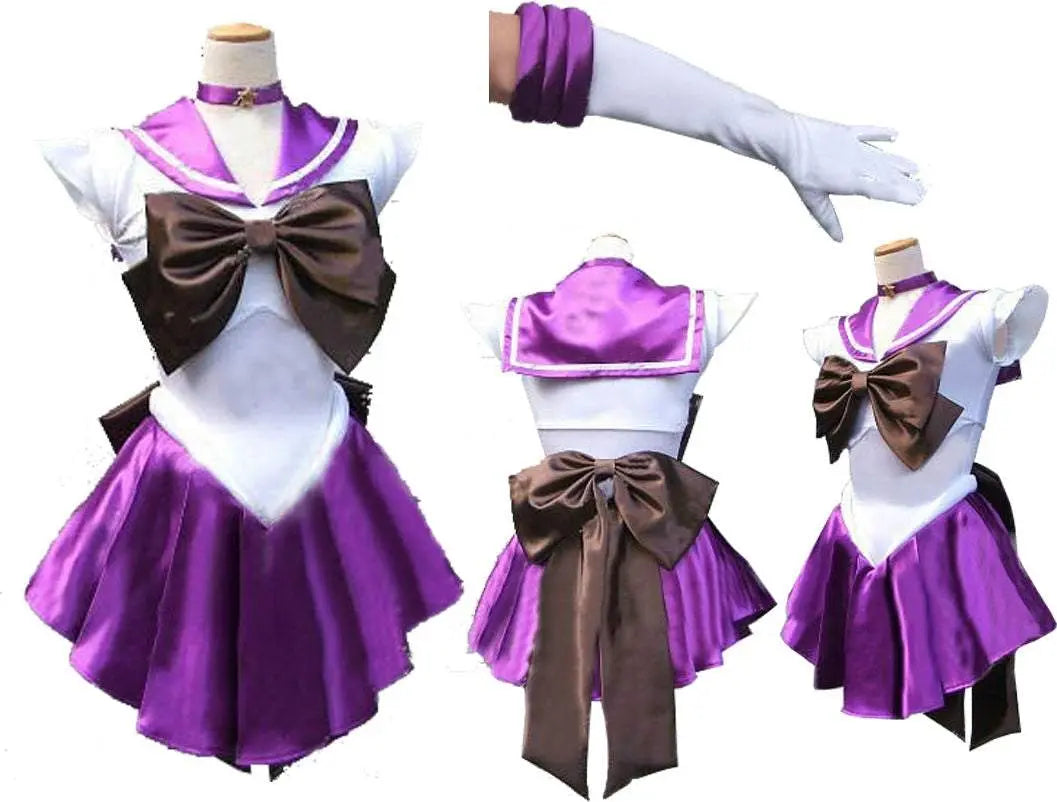 Sailor Moon Venus Uranus Cosplay Costume Dress Uniform With Gloves Halloween - Pajamasbuy