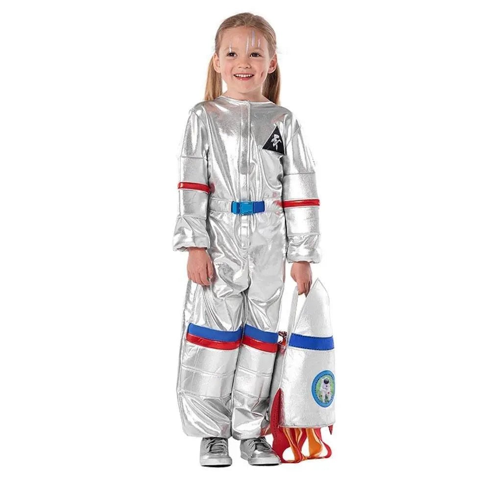 Silver Space Suit Costume Astronaut Pilot Cosplay and Performance Outfit - Pajamasbuy