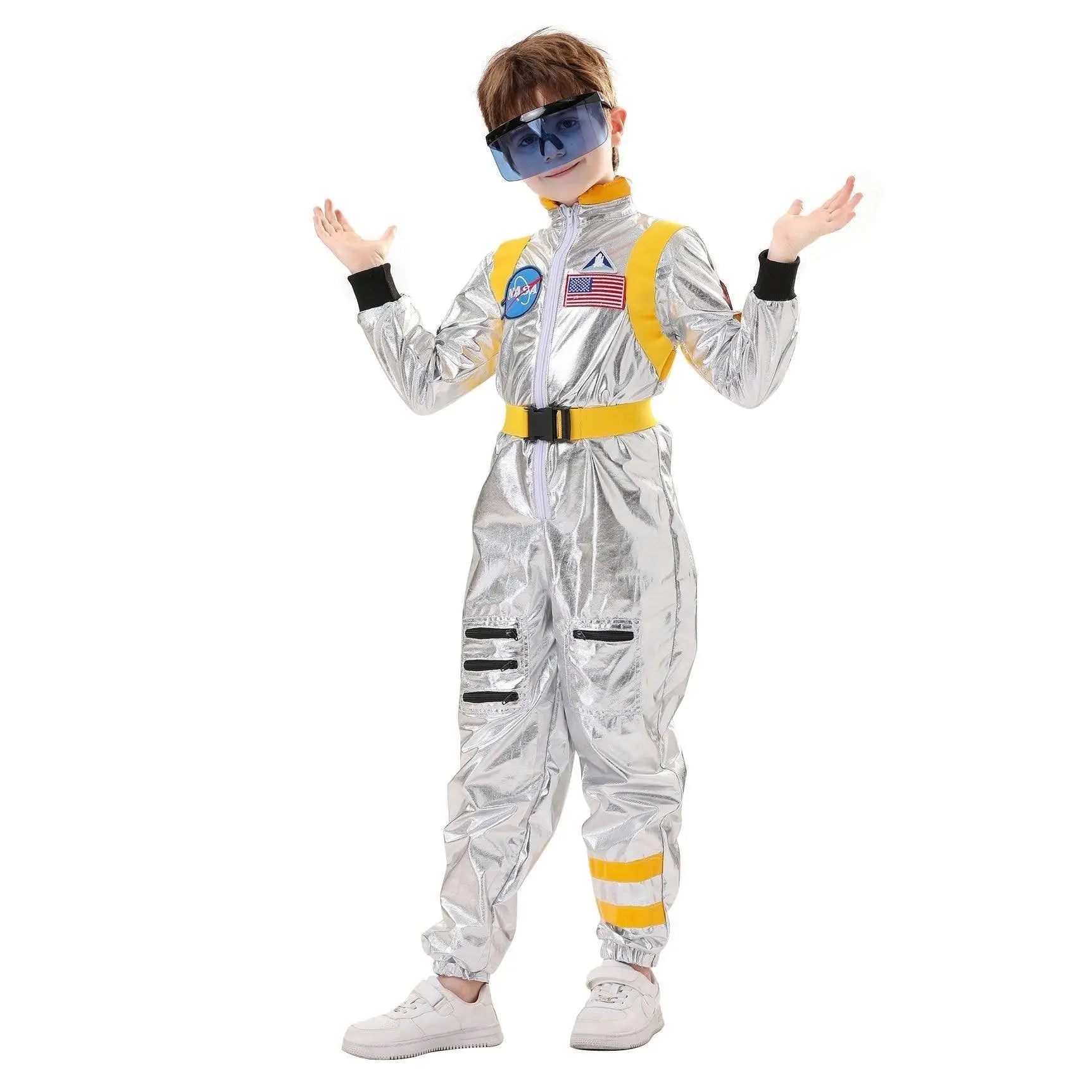 Space Suit Astronaut Couples Costume Carnival Halloween For Kids Girls Boys - Pajamasbuy