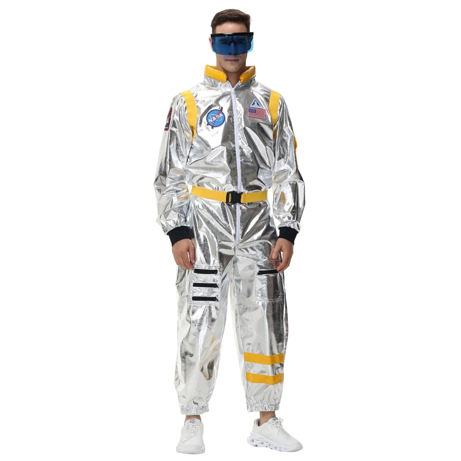 Space Suit Astronaut Couples Costume Carnival Halloween For Women Men - Pajamasbuy