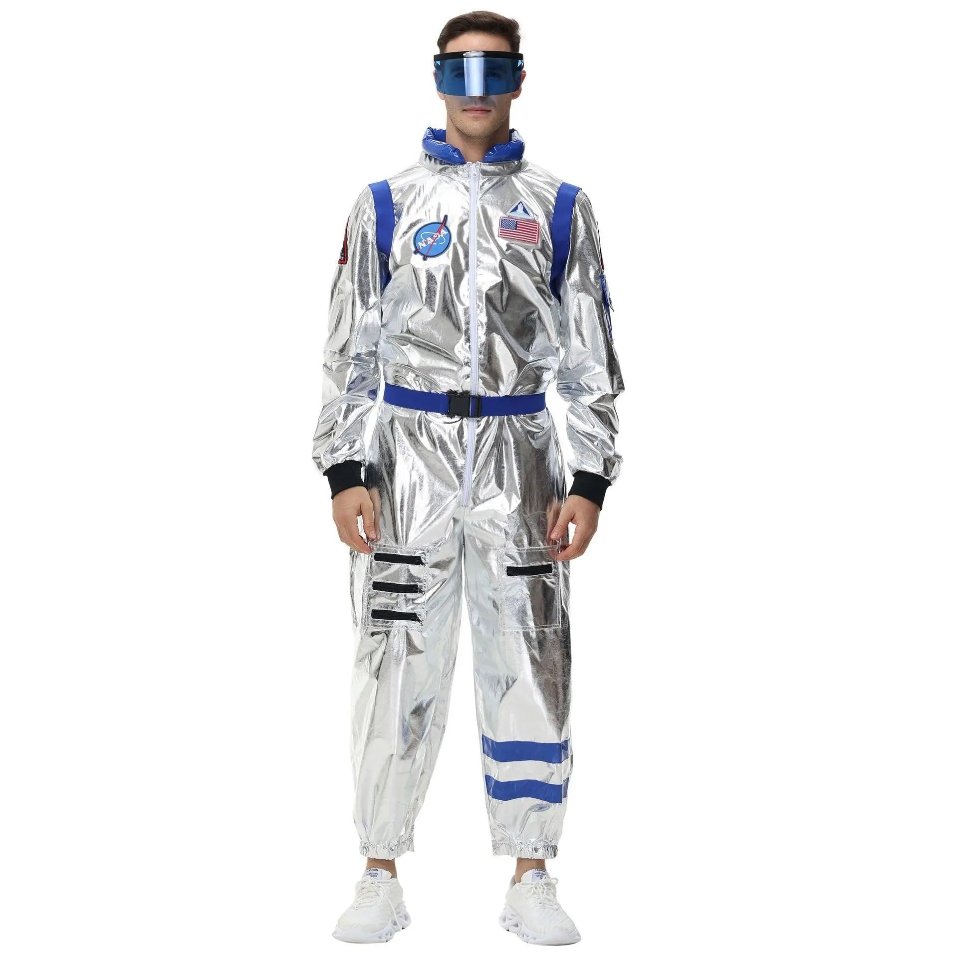 Space Suit Astronaut Couples Costume Carnival Halloween For Women Men - Pajamasbuy