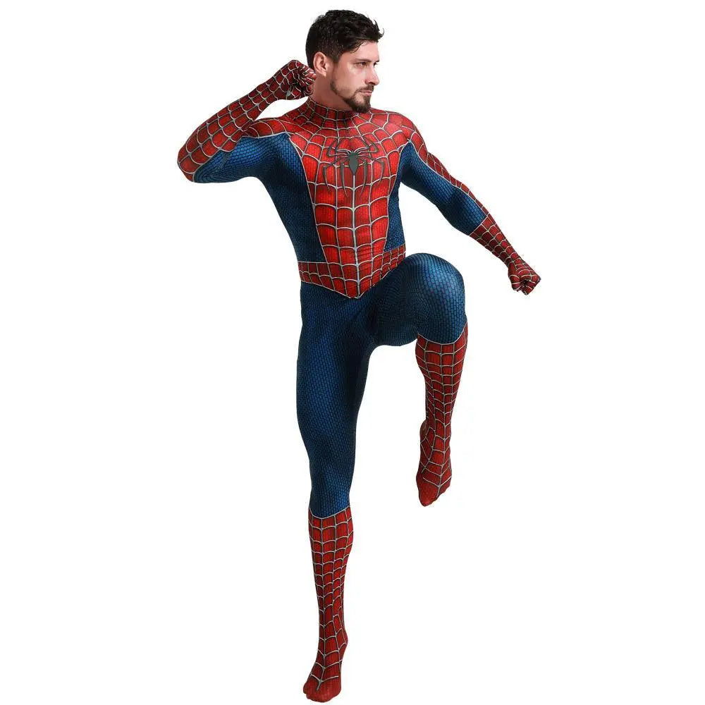 Spider - Man Tony Halloween Cosplay Costume Zentai Jumpsuit - Pajamasbuy