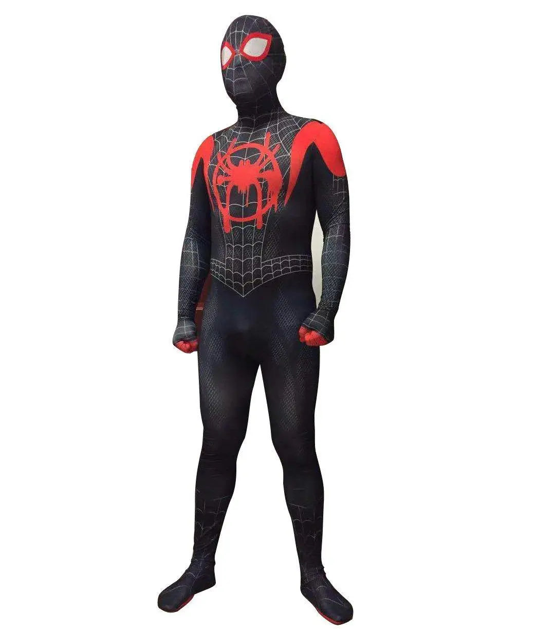 Spider man Into The Spider - Verse Bodysuit Miles Morales Costume Adult Kids - Pajamasbuy