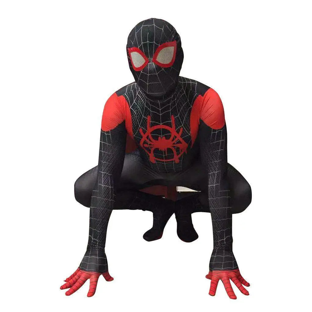 Spider man Into The Spider - Verse Bodysuit Miles Morales Costume Adult Kids - Pajamasbuy