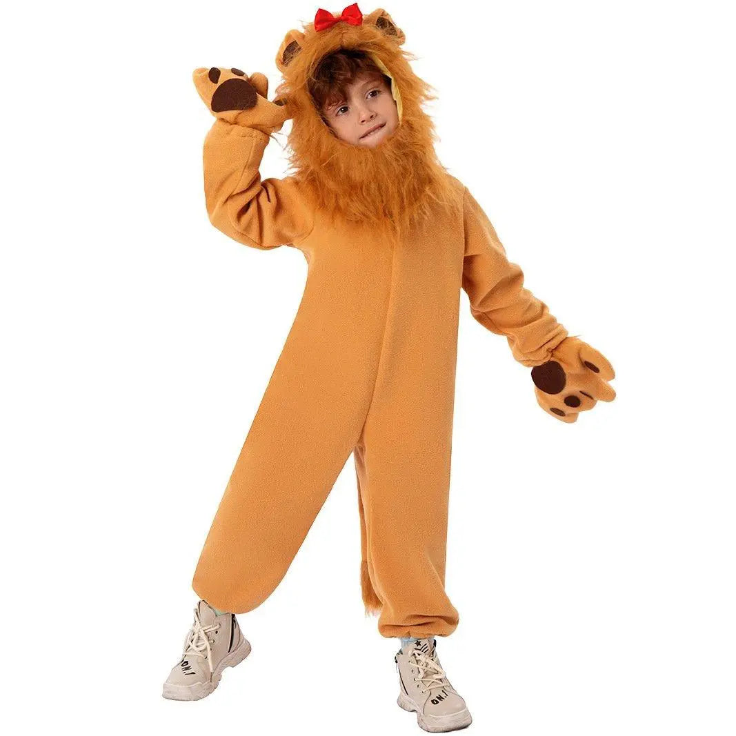 The Wizard of Oz Funny Little lion Child Costume Party kids Cosplay Halloween - Pajamasbuy