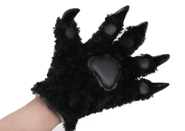 Unisex Onesies Warm Plush Animal Hands Claw Paw Furry gloves Kigurumi - Pajamasbuy