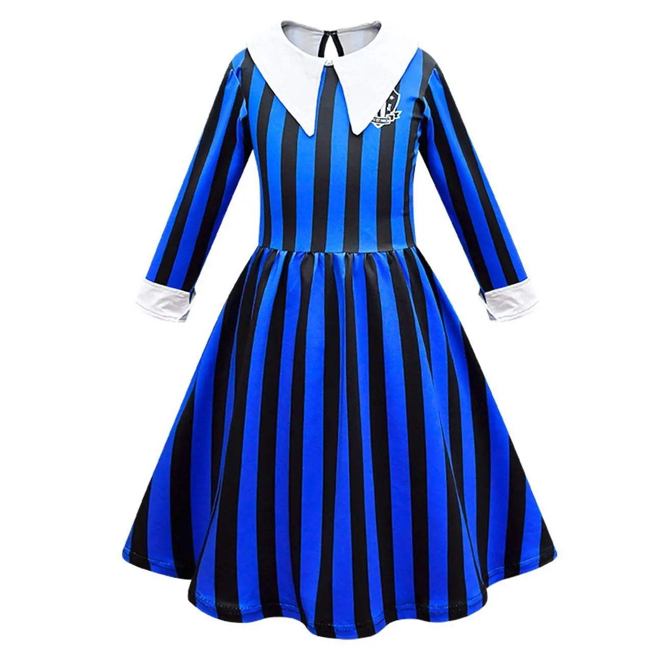 Wednesday Costume The Addams Family Cosplay Striped Dress For Kids - Pajamasbuy