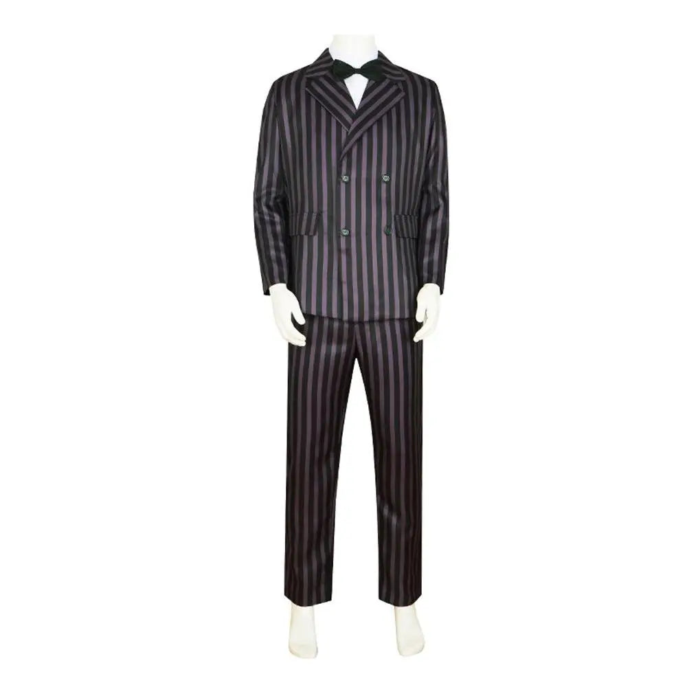 Wednesday's Dad Costume The Addams Family Cosplay Gomez Costume Outfit Sets For Men - Pajamasbuy