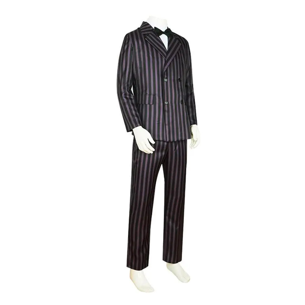 Wednesday's Dad Costume The Addams Family Cosplay Gomez Costume Outfit Sets For Men - Pajamasbuy