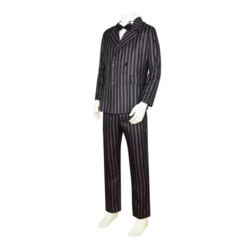 Wednesday's Dad Costume The Addams Family Cosplay Gomez Costume Outfit Sets For Men - Pajamasbuy