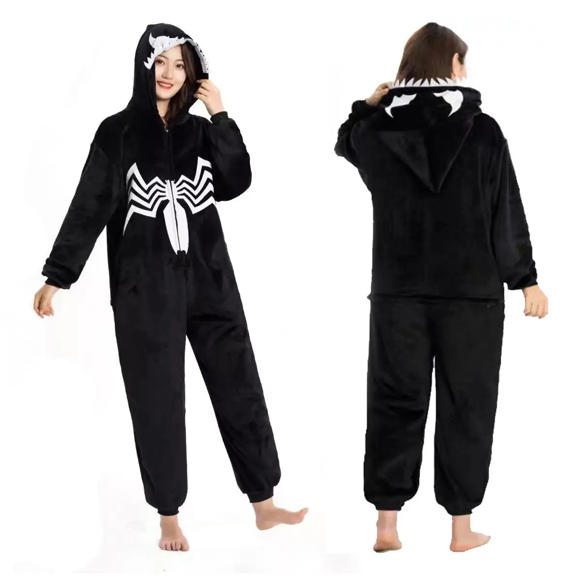 White Spider Kigurumi Onesie Pajamas for Adult| PajmasBuy