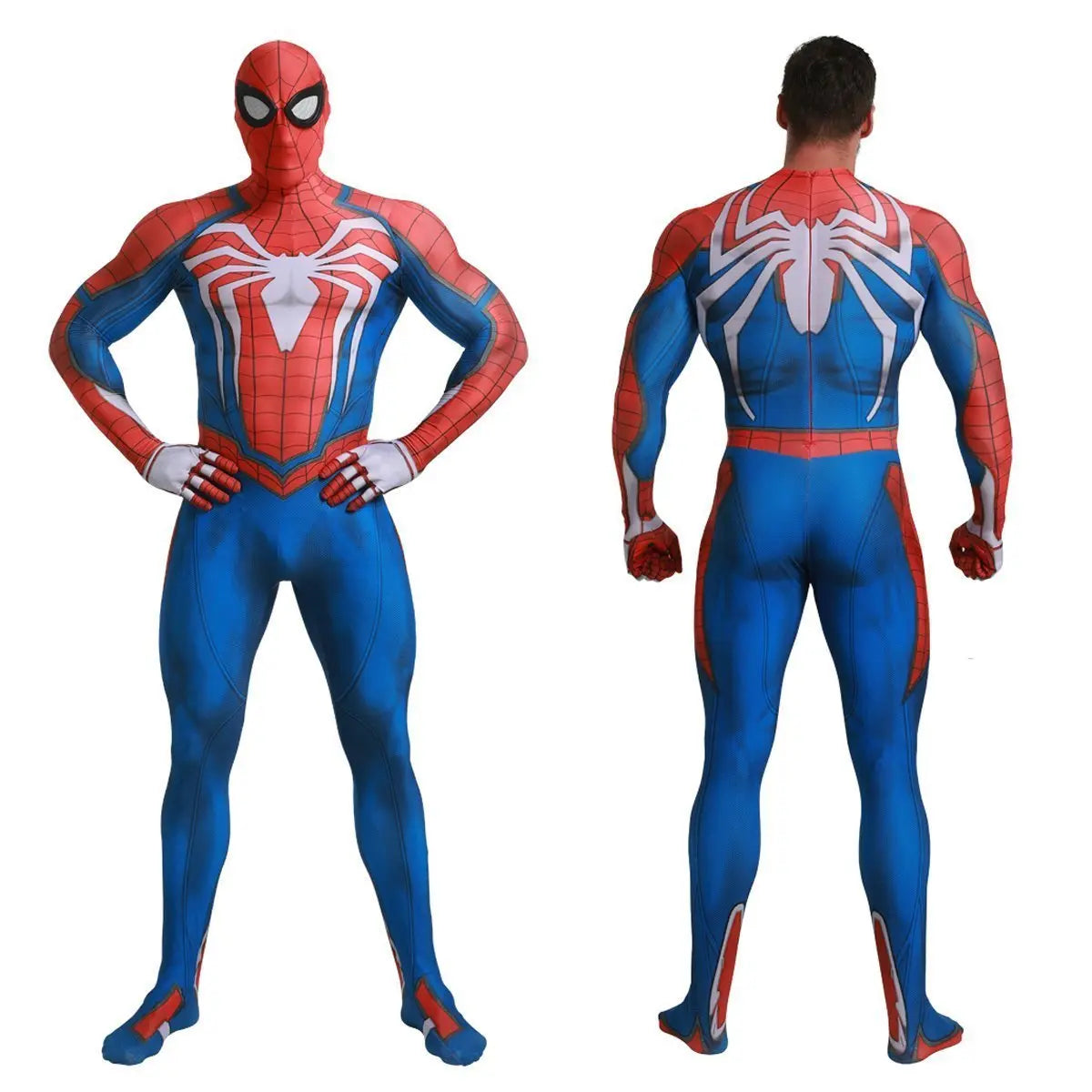 White Spider - Man PS5 PS4 Game Costume Cosplay Zentai Jumpsuit Halloween Party for Adult and kids - Pajamasbuy