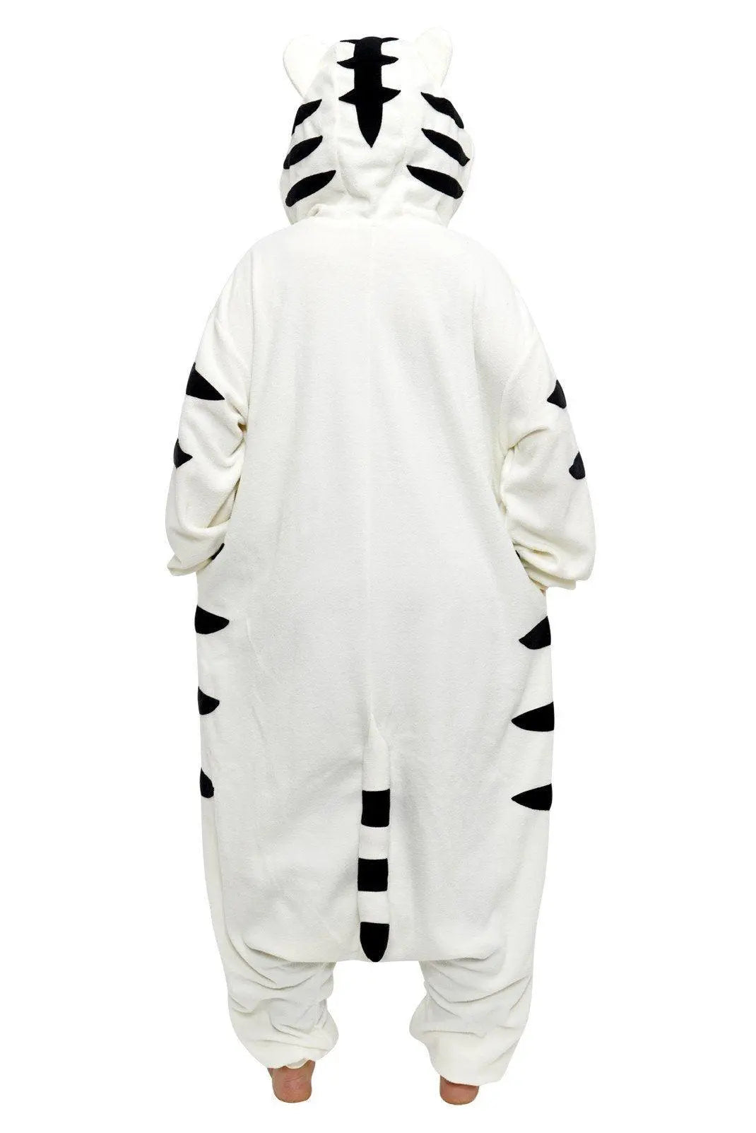 White Tiger Pajamas Kigurumi Onesies Hoodie Animal Costume - Pajamasbuy