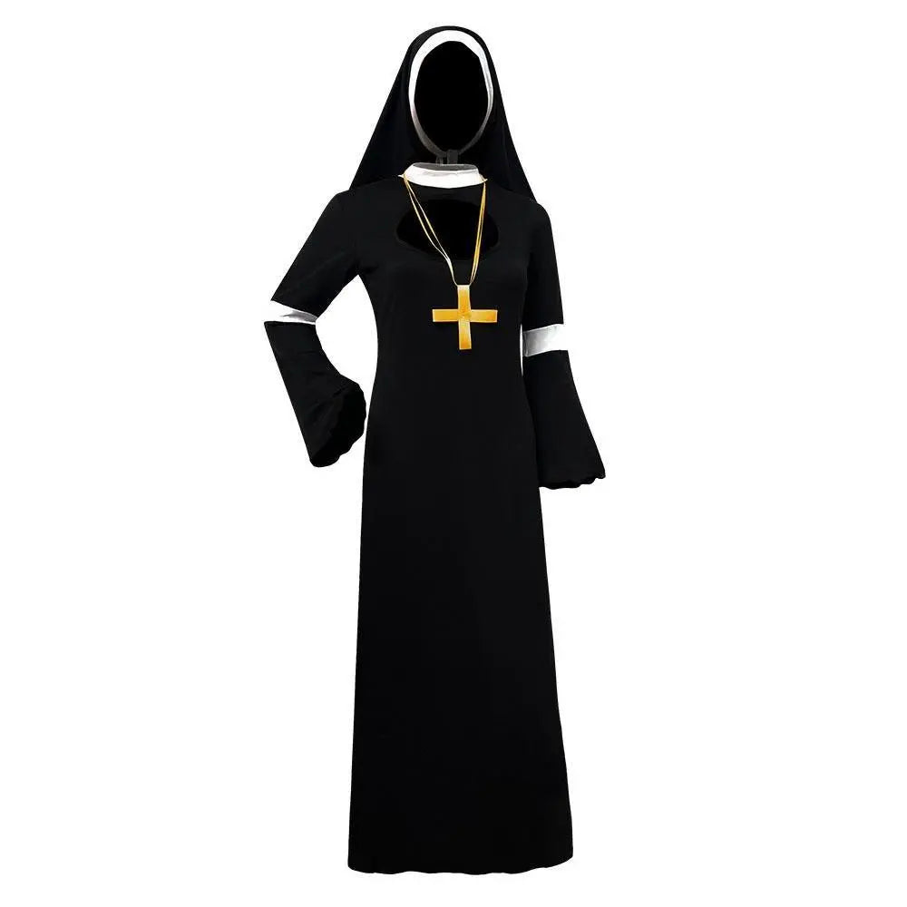 Women Nun Cosplay Halloween Costume - Pajamasbuy