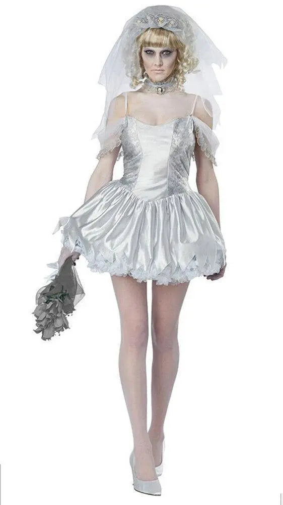 Zombie Bride Dress Fancy Dress Halloween Costume - Pajamasbuy