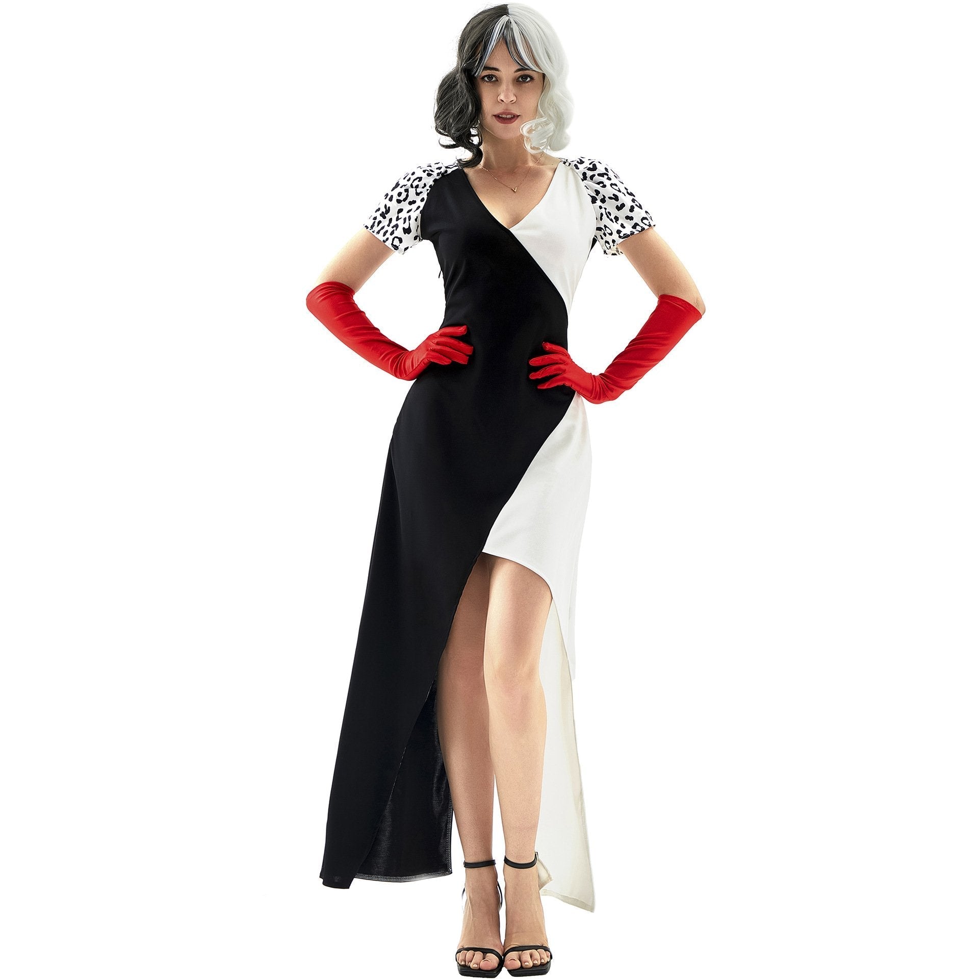 BuyAdult Cruella Duster Stage Costume Dress Halloween Women Now Cheaper With 3 - 5 Days Ship - PajamasBuy