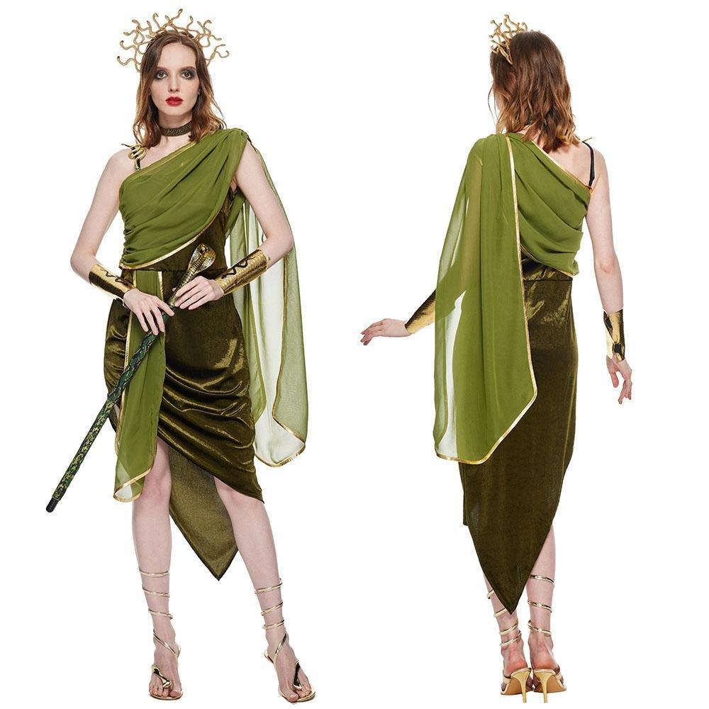 Adult Medusa Costume Halloween Cosplay Outfit for Bar Parties and Performances - Pajamasbuy