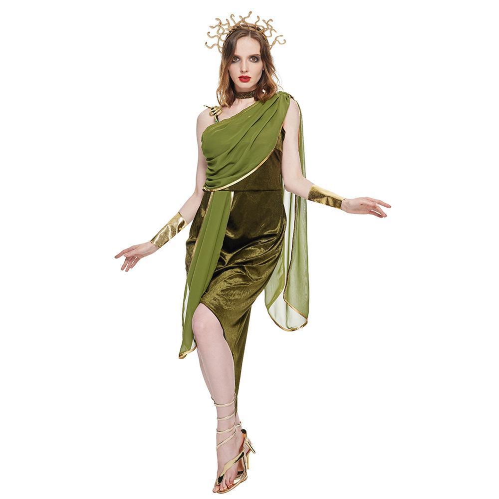 Adult Medusa Costume Halloween Cosplay Outfit for Bar Parties and Performances - Pajamasbuy