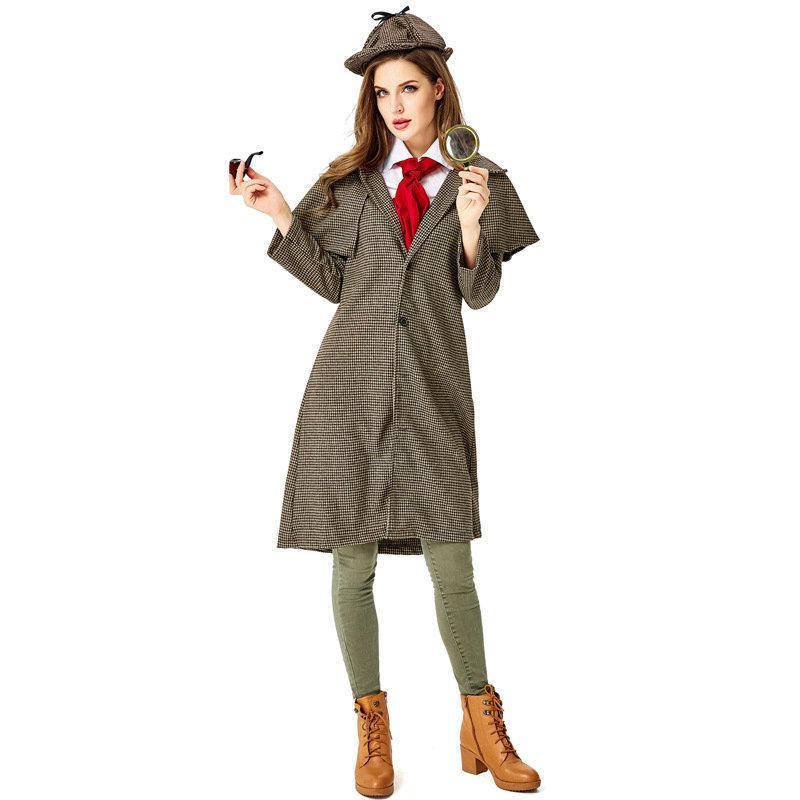 BuyAdult Sherlock Holmes Cosplay Costume Halloween Outfits Now Cheaper With 3 - 5 Days Ship - PajamasBuy