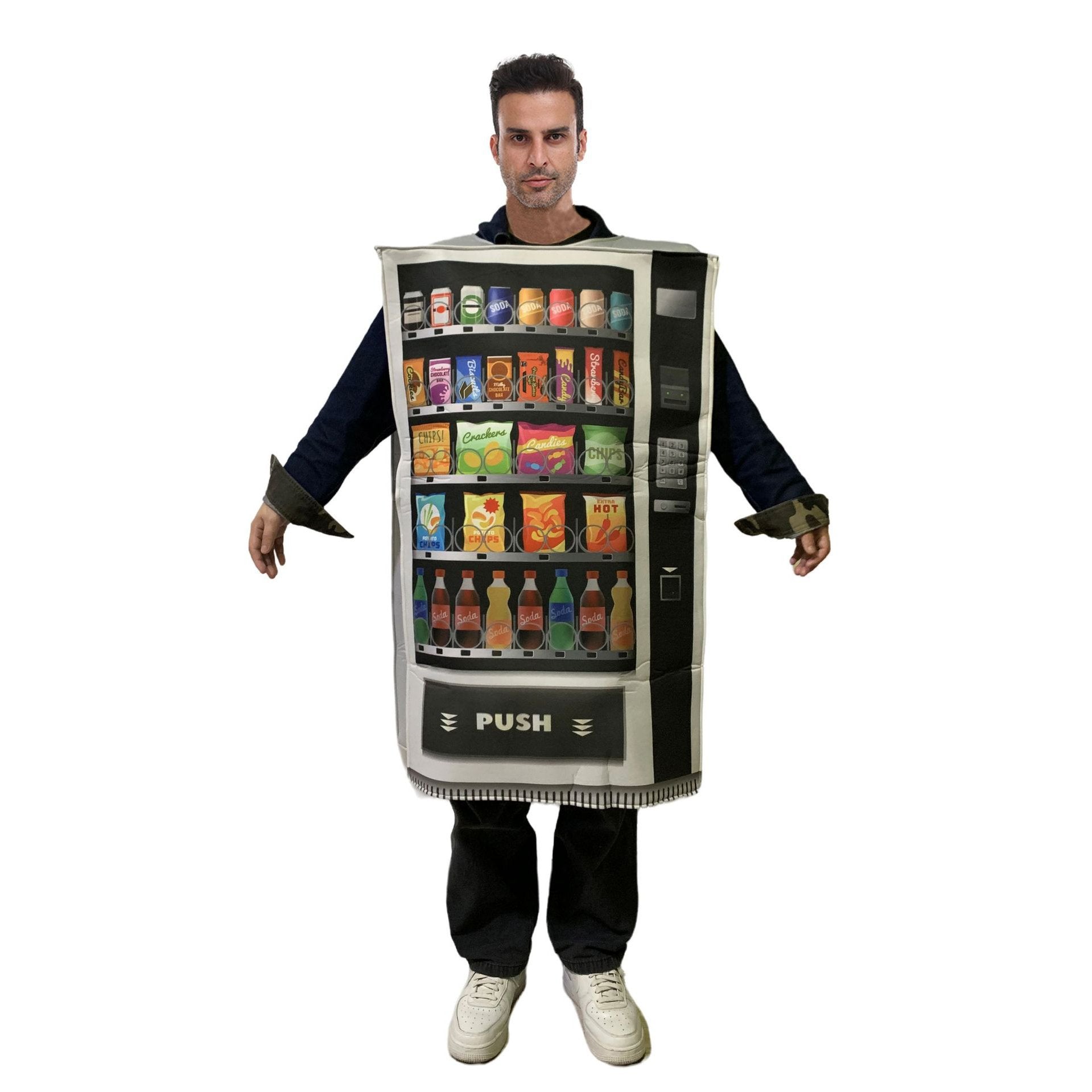 BuyAdult Spoof Supermarket vending machines Funny Novelty Halloween Cosplay Costume Now Cheaper With 3 - 5 Days Ship - PajamasBuy