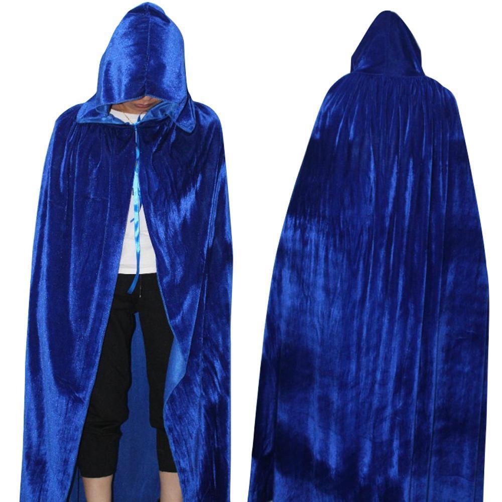 Adult Unisex Hooded Robe Long Cloak Cape Halloween Costume - Pajamasbuy