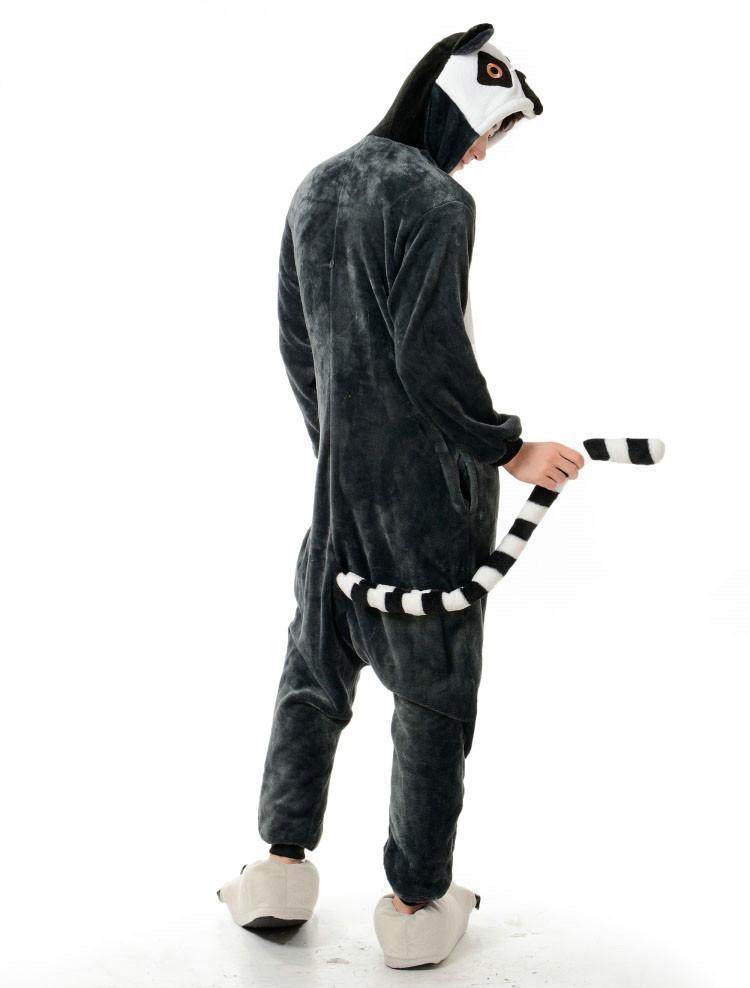 Animal Cat Kigurumi Hoodie Tailed Onesie Costume Pajamas - Pajamasbuy