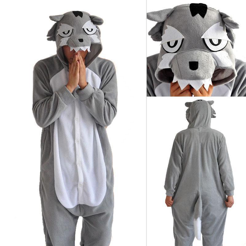 BuyAnimal Unisex Wolf Onesies Hoodie Kigurumi Costume Pajamas Now Cheaper With 3 - 5 Days Ship - PajamasBuy