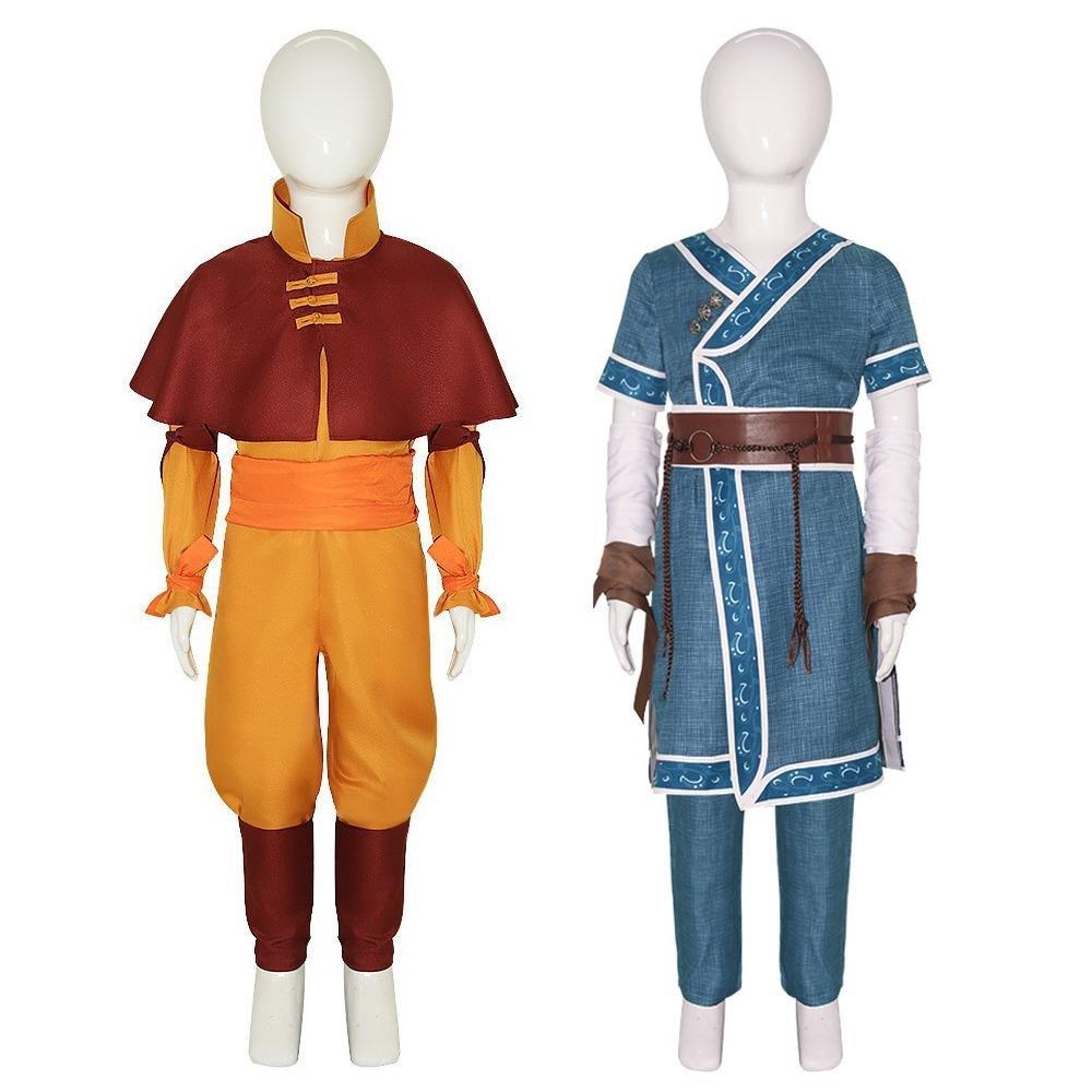 Anime Katara Bumi Aang Avatar The Last Airbender Cosplay Costume Adult Kids - Pajamasbuy