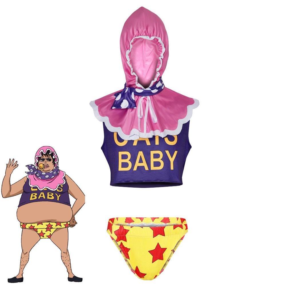 Anime One Piece Senor Pink Cosplay Costumes Carnival Party Outfits Full Set - Pajamasbuy